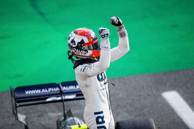FORMULA 1 GRAN PREMIO HEINEKEN D ITALIA 2020 06.09.2020, Autodromo Nazionale di Monza, Monza, FORMULA 1 GRAN PREMIO HEINEKEN D ITALIA 2020 ,im Bild Sieger Pierre Gasly (FRA 10), Scuderia AlphaTauri Honda