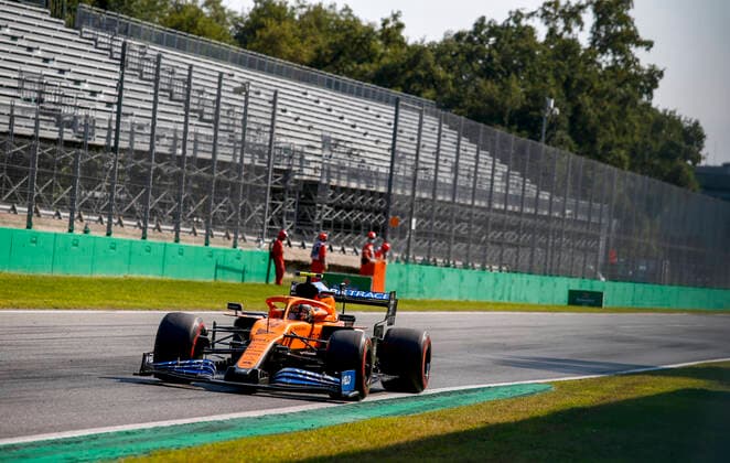 Motorsports: FIA Formula One World Championship, WM, Weltmeisterschaft 2020, Grand Prix of Italy, 4 Lando Norris (GBR, McLaren F1 Team), Monza Italy