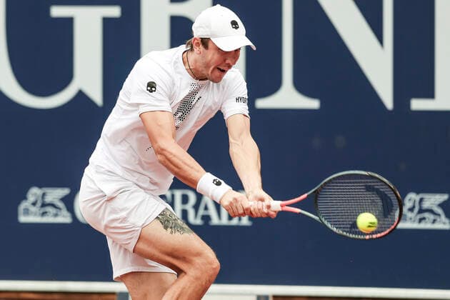 TENNIS - ATP, Tennis Herren Generali Open 2020 KITZBUEHEL,AUSTRIA,07.SEP.20 -TENNIS - ATP World Tour, Generali Open 2020, qualification round. Image shows Egor Gerasimov (BLR). GEPAxpictures xPatrickxSteiner