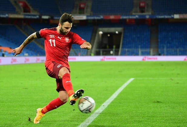Fussball Renato Steffen (Schweiz) Basel, 06.09.2020, Fussball, UEFA Nations League, Gruppenphase, Schweiz - Deutschland 1:1 Basel Johan Cruijff ArenA Schweiz
