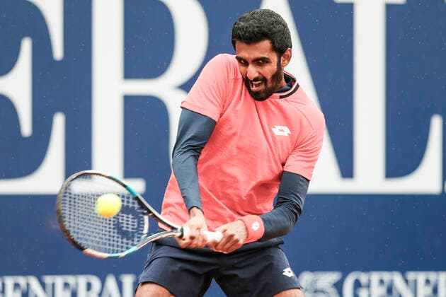 TENNIS - ATP, Tennis Herren Generali Open 2020 KITZBUEHEL,AUSTRIA,07.SEP.20 -TENNIS - ATP World Tour, Generali Open 2020, qualification round. Image shows Prajnesh Gunneswaran (IND). GEPAxpictures xPatrickxSteiner