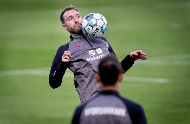 Sport Bilder des Tages Christian Eriksen under landsholdets traening i Helsingoer, mandag den 7. september 2020.. , Copenhagen Denmark