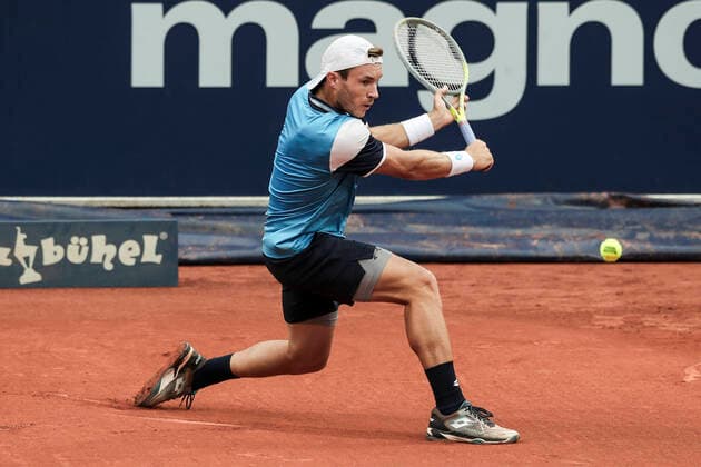 TENNIS - ATP, Tennis Herren Generali Open 2020 KITZBUEHEL,AUSTRIA,07.SEP.20 -TENNIS - ATP World Tour, Generali Open 2020, qualification round. Image shows Lucas Miedler (AUT). GEPAxpictures xPatrickxSteiner