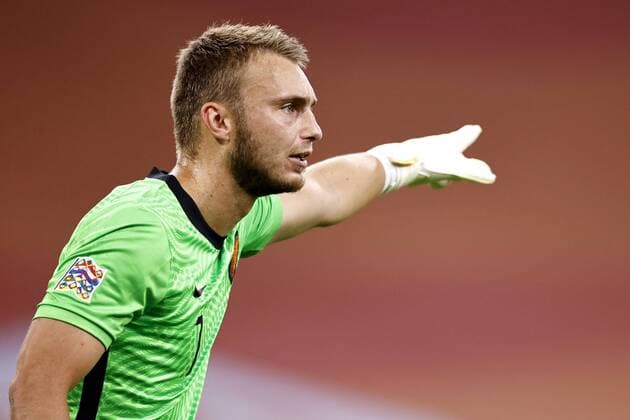 AMSTERDAM - Goalkeeper Jasper Cillessen of Holland during the UEFA Nations League A group 1 qualifying match between the Netherlands and Italy at the Johan Cruyff Arena on September 07, 2020 in Amsterdam, The Netherlands. ANP MAURICE VAN STEEN xVIxANPxSportx xxANPxIVx 422455136