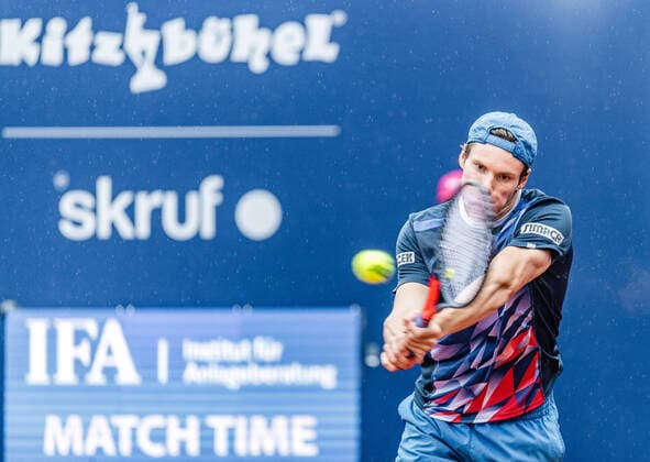 07.09.2020, Sportpark, Kitzbuehel, AUT, ATP, Tennis Herren Tour, Generali Open Kitzbuehel, im Bild Sandro Kopp (AUT) Sandro Kopp of Austria during the Generali Open Tennis Tournament of the ATP Tour at the Sportpark in Kitzbuehel, Austria on 2020 09 07.