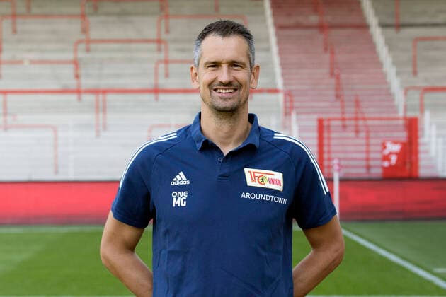 Torwarttrainer Michael Gspurning Fußball Fussball Bundesliga Herren DFL Porträttermin Saison 2020 2021 03.09.2020 1.FC Union Berlin FCU Vorstellung, Präsentation, Pressetermin