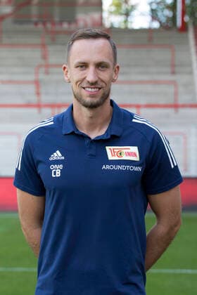 Reha-Trainer Christopher Busse Fußball Fussball Bundesliga Herren DFL Porträttermin Saison 2020 2021 03.09.2020 1.FC Union Berlin FCU Vorstellung, Präsentation, Pressetermin