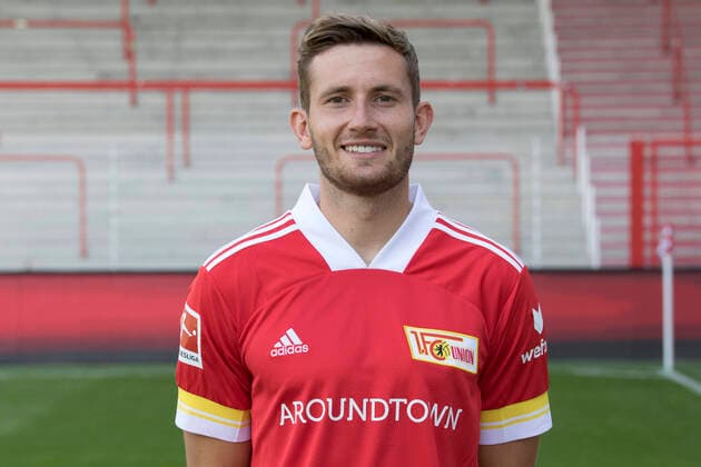 Christopher Lenz Fußball Fussball Bundesliga Herren DFL Porträttermin Saison 2020 2021 03.09.2020 1.FC Union Berlin FCU Vorstellung, Präsentation, Pressetermin