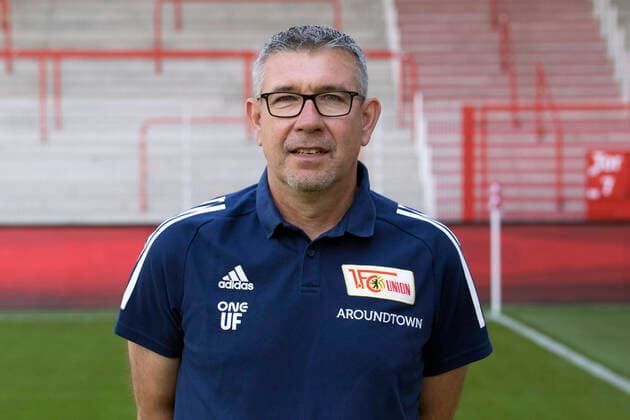 Trainer Urs Fischer Fußball Fussball Bundesliga Herren DFL Porträttermin Saison 2020 2021 03.09.2020 1.FC Union Berlin FCU Vorstellung, Präsentation, Pressetermin