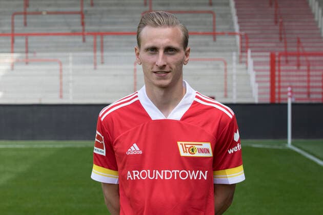 Joshua Mees Fußball Fussball Bundesliga Herren DFL Porträttermin Saison 2020 2021 03.09.2020 1.FC Union Berlin FCU Vorstellung, Präsentation, Pressetermin