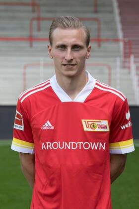 Joshua Mees Fußball Fussball Bundesliga Herren DFL Porträttermin Saison 2020 2021 03.09.2020 1.FC Union Berlin FCU Vorstellung, Präsentation, Pressetermin