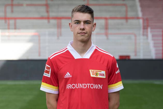 Tim Maciejewski Fußball Fussball Bundesliga Herren DFL Porträttermin Saison 2020 2021 03.09.2020 1.FC Union Berlin FCU Vorstellung, Präsentation, Pressetermin