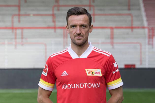 Christian Gentner Fußball Fussball Bundesliga Herren DFL Porträttermin Saison 2020 2021 03.09.2020 1.FC Union Berlin FCU Vorstellung, Präsentation, Pressetermin