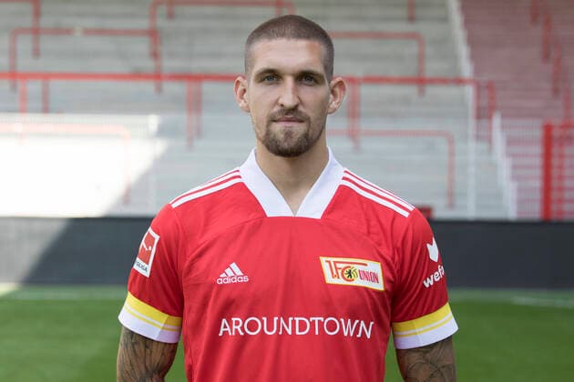 Robert Andrich Fußball Fussball Bundesliga Herren DFL Porträttermin Saison 2020 2021 03.09.2020 1.FC Union Berlin FCU Vorstellung, Präsentation, Pressetermin