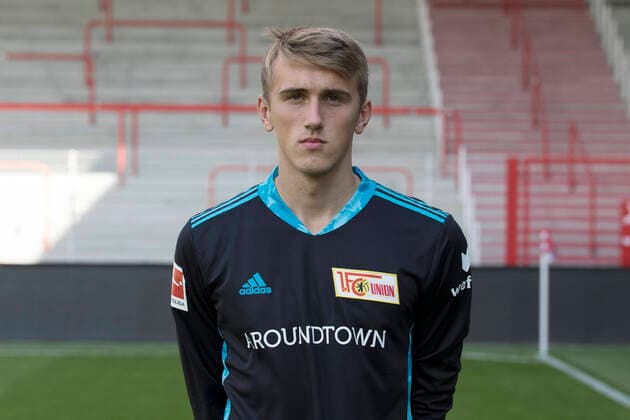 Torwart Nikolai Kemlein Fußball Fussball Bundesliga Herren DFL Porträttermin Saison 2020 2021 03.09.2020 1.FC Union Berlin FCU Vorstellung, Präsentation, Pressetermin