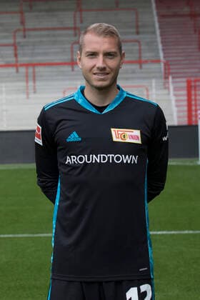 Torwart Jakob Busk Fußball Fussball Bundesliga Herren DFL Porträttermin Saison 2020 2021 03.09.2020 1.FC Union Berlin FCU Vorstellung, Präsentation, Pressetermin
