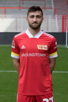 Berkan Taz Fußball Fussball Bundesliga Herren DFL Porträttermin Saison 2020 2021 03.09.2020 1.FC Union Berlin FCU Vorstellung, Präsentation, Pressetermin