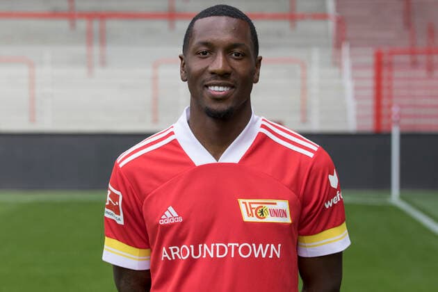 Sheraldo Becker Fußball Fussball Bundesliga Herren DFL Porträttermin Saison 2020 2021 03.09.2020 1.FC Union Berlin FCU Vorstellung, Präsentation, Pressetermin