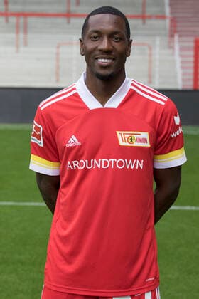 Sheraldo Becker Fußball Fussball Bundesliga Herren DFL Porträttermin Saison 2020 2021 03.09.2020 1.FC Union Berlin FCU Vorstellung, Präsentation, Pressetermin