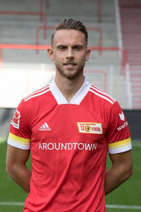 Marcus Ingvartsen Fußball Fussball Bundesliga Herren DFL Porträttermin Saison 2020 2021 03.09.2020 1.FC Union Berlin FCU Vorstellung, Präsentation, Pressetermin