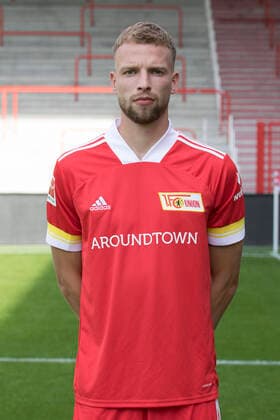 Marvin Friedrich Fußball Fussball Bundesliga Herren DFL Porträttermin Saison 2020 2021 03.09.2020 1.FC Union Berlin FCU Vorstellung, Präsentation, Pressetermin