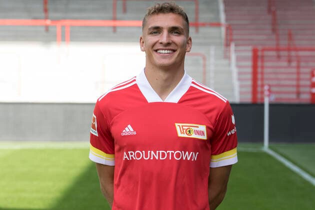 Grischa Prömel Fußball Fussball Bundesliga Herren DFL Porträttermin Saison 2020 2021 03.09.2020 1.FC Union Berlin FCU Vorstellung, Präsentation, Pressetermin