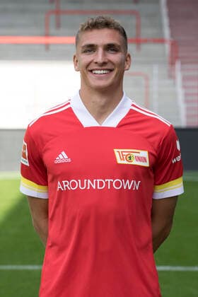 Grischa Prömel Fußball Fussball Bundesliga Herren DFL Porträttermin Saison 2020 2021 03.09.2020 1.FC Union Berlin FCU Vorstellung, Präsentation, Pressetermin