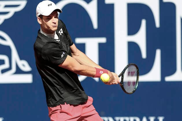 TENNIS - ATP, Tennis Herren Generali Open 2020 KITZBUEHEL,AUSTRIA,08.SEP.20 -TENNIS - ATP World Tour, Generali Open 2020, qualification round. Image shows Hubert Hurkacz (POL) GEPAxpictures xPatrickxSteiner