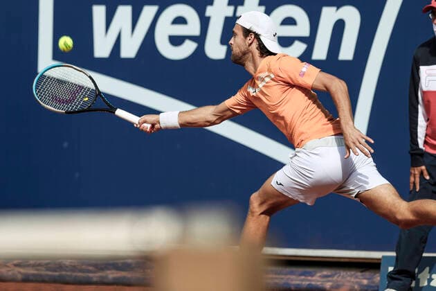 TENNIS - ATP, Tennis Herren Generali Open 2020 KITZBUEHEL,AUSTRIA,08.SEP.20 -TENNIS - ATP World Tour, Generali Open 2020, qualification round. Image shows Joao Sousa (POR) GEPAxpictures xPatrickxSteiner