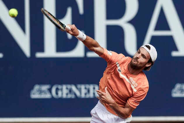 TENNIS - ATP, Tennis Herren Generali Open 2020 KITZBUEHEL,AUSTRIA,08.SEP.20 -TENNIS - ATP World Tour, Generali Open 2020, qualification round. Image shows Joao Sousa (POR) GEPAxpictures xPatrickxSteiner