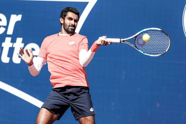 TENNIS - ATP, Tennis Herren Generali Open 2020 KITZBUEHEL,AUSTRIA,08.SEP.20 -TENNIS - ATP World Tour, Generali Open 2020. Image shows Prajnesh Gunneswaran (IND) GEPAxpictures xPatrickxSteiner