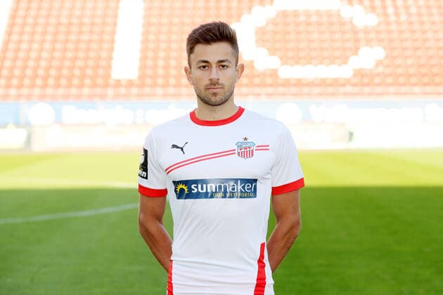 Teampraesentation Zwickau Fussball 3.Liga Marcus Godinho; FSV Zwickau; 2.Bundesliga, Porträttermin 2020 2021 , Zwickau, 07.09.2020, Stadion Zwickau, Fussball ,