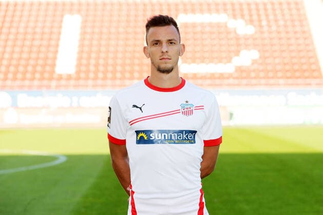 Teampraesentation Zwickau Fussball 3.Liga Bastian Striezel; FSV Zwickau; 2.Bundesliga, Porträttermin 2020 2021 , Zwickau, 07.09.2020, Stadion Zwickau, Fussball ,