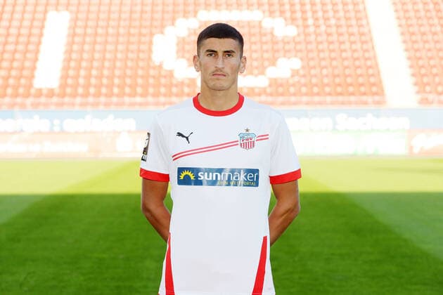Teampraesentation Zwickau Fussball 3.Liga Ali Odabas; FSV Zwickau; 2.Bundesliga, Porträttermin 2020 2021 , Zwickau, 07.09.2020, Stadion Zwickau, Fussball ,