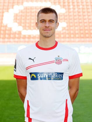 Teampraesentation Zwickau Fussball 3.Liga Maurice Hehne; FSV Zwickau; 2.Bundesliga, Porträttermin 2020 2021 , Zwickau, 07.09.2020, Stadion Zwickau, Fussball ,