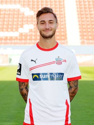 Teampraesentation Zwickau Fussball 3.Liga Felix Drinkuth; FSV Zwickau; 2.Bundesliga, Porträttermin 2020 2021 , Zwickau, 07.09.2020, Stadion Zwickau, Fussball ,