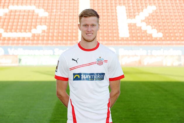 Teampraesentation Zwickau Fussball 3.Liga Gerrit Wegkamp; FSV Zwickau; 2.Bundesliga, Porträttermin 2020 2021 , Zwickau, 07.09.2020, Stadion Zwickau, Fussball ,