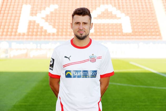 Teampraesentation Zwickau Fussball 3.Liga Davy Frick; FSV Zwickau; 2.Bundesliga, Porträttermin 2020 2021 , Zwickau, 07.09.2020, Stadion Zwickau, Fussball ,