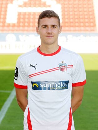 Teampraesentation Zwickau Fussball 3.Liga Marius Hauptmann; FSV Zwickau; 2.Bundesliga, Porträttermin 2020 2021 , Zwickau, 07.09.2020, Stadion Zwickau, Fussball ,