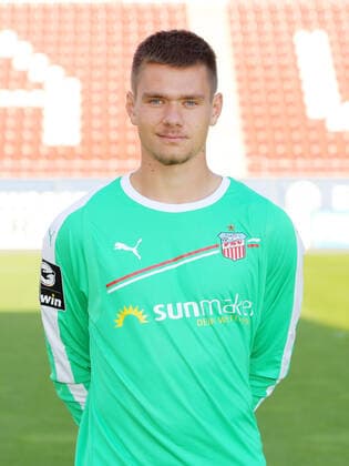 Teampraesentation Zwickau Fussball 3.Liga Torhüter Max Sprang; FSV Zwickau; 2.Bundesliga, Porträttermin 2020 2021 , Zwickau, 07.09.2020, Stadion Zwickau, Fussball ,