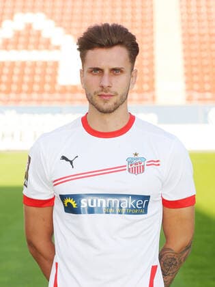 Teampraesentation Zwickau Fussball 3.Liga Yannik Möker Moeker; FSV Zwickau; 2.Bundesliga, Porträttermin 2020 2021 , Zwickau, 07.09.2020, Stadion Zwickau, Fussball ,