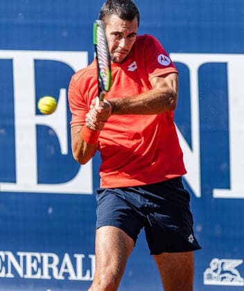 08.09.2020, Sportpark, Kitzbuehel, AUT, ATP, Tennis Herren Tour, Generali Open Kitzbuehel, im Bild Laslo Djere (SRB) Laslo Djere od Serbia during the Generali Open Tennis Tournament of the ATP Tour at the Sportpark in Kitzbuehel, Austria on 2020 09 08.