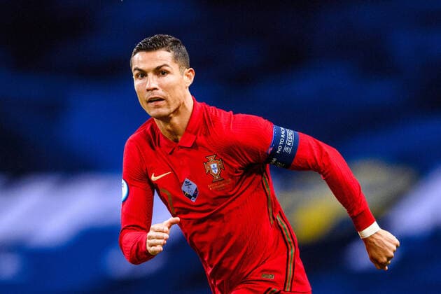 200908 Cristiano Ronaldo of Portugal during the Nations League football match between Sweden and Portugal on September 8, 2020 in Stockholm. Photo: Joel Marklund BILDBYRAN kod JM JM0020 bbeng fotboll football soccer fotball nations league landskamp sverige sweden sverige a portugal Copyright: JOELxMARKLUND BB200908JM009