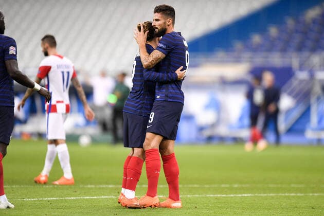 JOIE - 09 OLIVIER GIROUD (FRA) FOOTBALL : France vs Croatie - Ligue des Nations - 08 09 2020 FEP Panoramic 