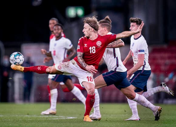 Danmarks Daniel Wass under Nations League kampen mellem Danmark og England i Parken, tirsdag den 8. september 2020.. , Copenhagen Denmark