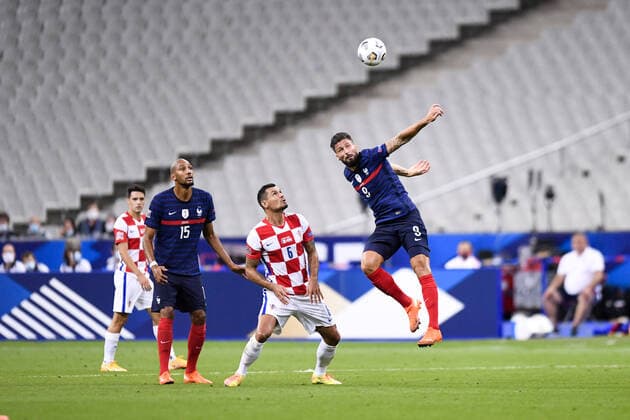06 DEJAN LOVREN (CRO) - 09 OLIVIER GIROUD (FRA) - 15 STEVEN NZONZI (FRA) FOOTBALL : France vs Croatie - Ligue des Nations - 08 09 2020 FEP Panoramic 