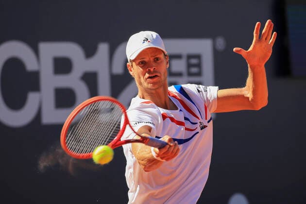 Sport Bilder des Tages Yannick Hanfmann (GER) Tennis - Generali Open Kitzbuehel 2020 - ATP, Tennis Herren 250 - Kitzbuehler Tennis Club - Kitzbuehel - Tirol - Oesterreich - 9 September 2020. Copyright: xJuergenxHasenkopfx