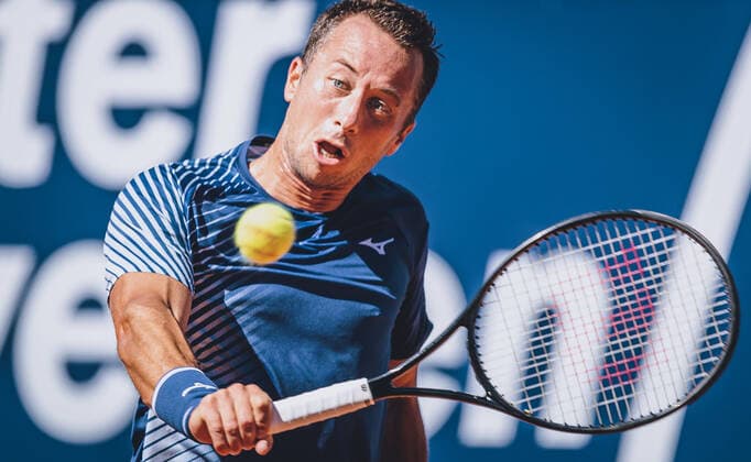 09.09.2020, Sportpark, Kitzbuehel, AUT, ATP, Tennis Herren Tour, Generali Open Kitzbuehel, 1. Runde, im Bild Philipp Kohlschreiber (GER) Philipp Kohlschreiber of Germany during the 1st round of the Generali Open Tennis Tournament of the ATP Tour at the Sportpark in Kitzbuehel, Austria on 2020 09 09.