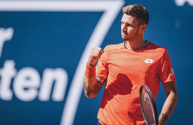 09.09.2020, Sportpark, Kitzbuehel, AUT, ATP, Tennis Herren Tour, Generali Open Kitzbuehel, 1. Runde, im Bild Dennis Novak (AUT) Dennis Novak of Austria during the 1st round of the Generali Open Tennis Tournament of the ATP Tour at the Sportpark in Kitzbuehel, Austria on 2020 09 09.
