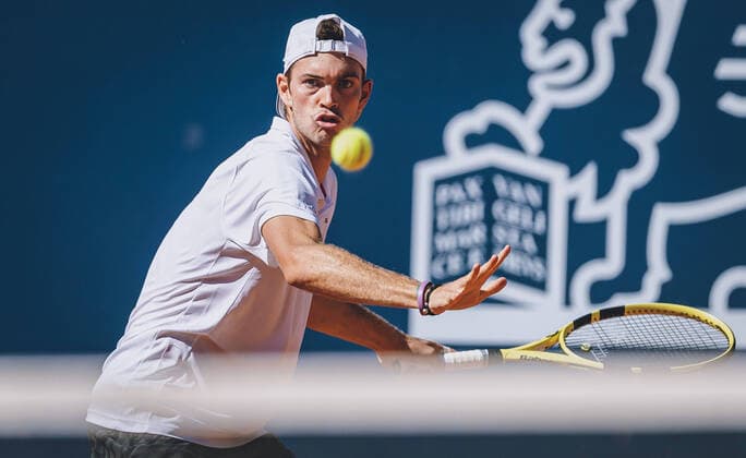 09.09.2020, Sportpark, Kitzbuehel, AUT, ATP, Tennis Herren Tour, Generali Open Kitzbuehel, 1. Runde, im Bild Maximilian Marterer (GER) Maximilian Marterer of Germany during the 1st round of the Generali Open Tennis Tournament of the ATP Tour at the Sportpark in Kitzbuehel, Austria on 2020 09 09.
